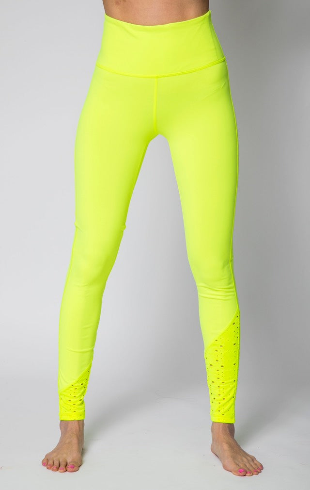 Neon Yellow Leggings  Zavu Yoga – Zavu Fashion