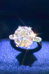 Forever Love Side Stone Moissanite Ring