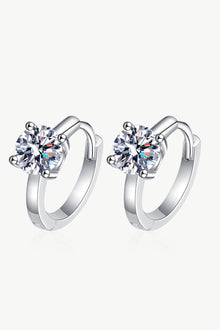  Moissanite Huggie Earrings