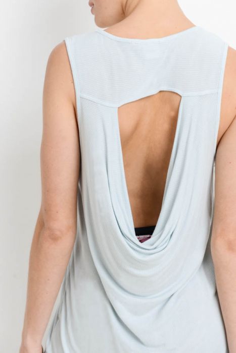 Draped-Back Longline Top