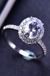 Platinum Moissanite Ring