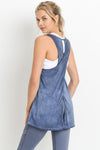 Open Back Overlay Flowy Muscle Tank