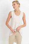 Draped-Back Longline Top