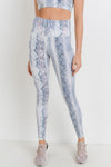 High-waist Blue Medusa Legging