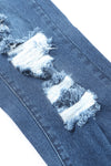 Distressed High Waist Pocket Jeans
