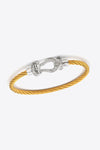 Men Rhinestone Cable Bracelet