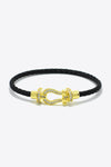 Men Rhinestone Cable Bracelet