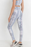 High-waist Blue Medusa Legging