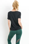 Gathered Side Ribbon Accent Top