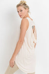 Draped-Back Longline Top
