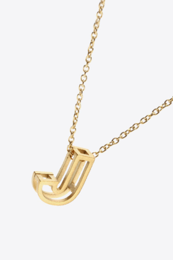 A to J Letter Necklace