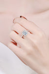 Rectangle Moissanite Ring