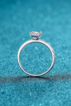 Moissanite Sterling Silver Ring