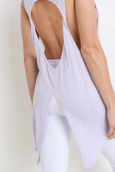 Longline Cut-Out Back Muscle Tank