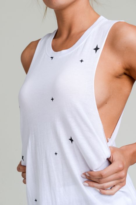 Twinkling Stars Longline Muscle Tank