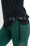 Gathered Side Ribbon Accent Top