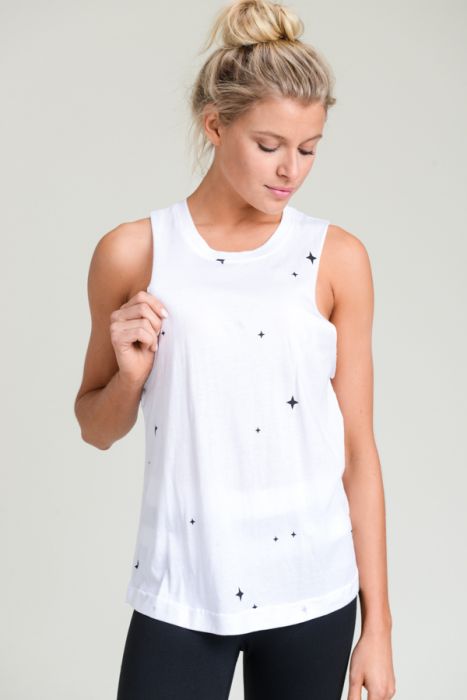 Twinkling Stars Longline Muscle Tank