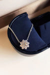 Moissanite Floral Necklace