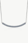 Sterling Silver Curved Bar Necklace