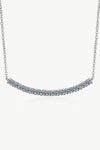 Sterling Silver Curved Bar Necklace