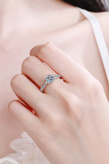  Moissanite Adjustable Ring