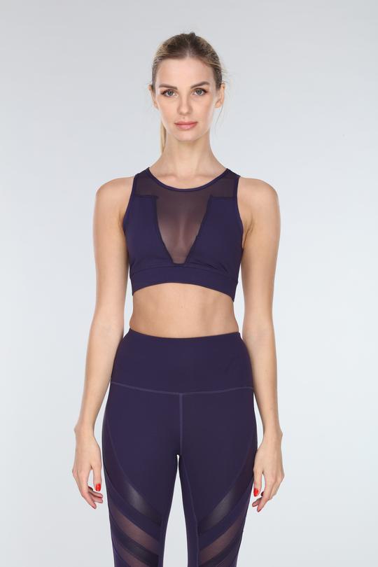 TORREY V-MESH TOP | PURPLE