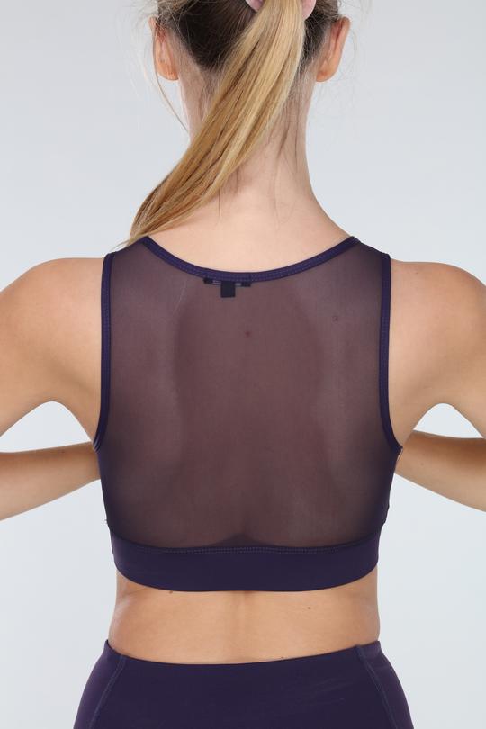 TORREY V-MESH TOP | PURPLE