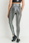 High-waist Foil Scale Print Full Leggings