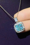 Moissanite Square Pendant