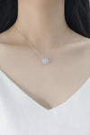 Moissanite Floral Necklace