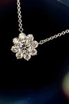 Moissanite Floral Necklace