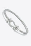 Men Rhinestone Cable Bracelet