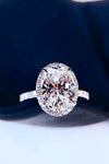 Platinum Moissanite Ring