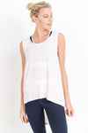 Draped-Back Longline Top