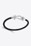 Men Rhinestone Cable Bracelet