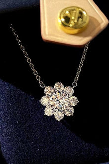  Moissanite Floral Necklace