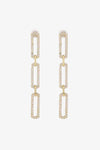 Rhinestone Chunky Chain Drop Earrings