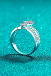 Sterling Moissanite Crown Ring