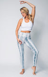 High-waist Blue Medusa Legging