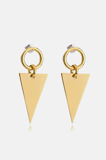  Stainless Steel Triangle Dangle Earrings