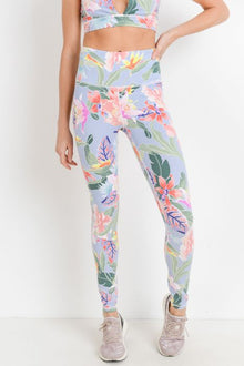  High-waist Floral Leggings