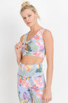 Floral Tie Front Bra