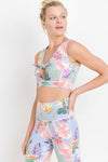 Floral Tie Front Bra