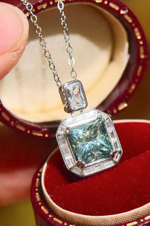  Moissanite Square Pendant