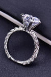 Forever Love Side Stone Moissanite Ring