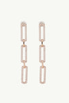 Rhinestone Chunky Chain Drop Earrings