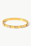 18K Gold Plated Inlaid Cubic Zirconia Bracelet