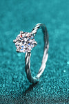 Moissanite Prong Twisted Ring
