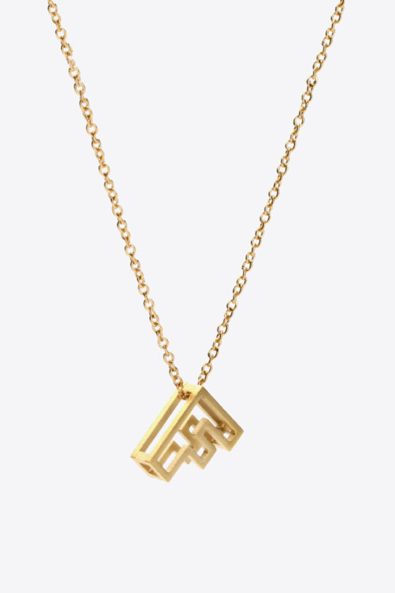 A to J Letter Necklace