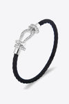 Men Rhinestone Cable Bracelet